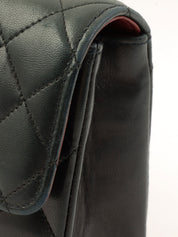 Circa 1985 Circle CC Turn Lock Chain Bag Mini Black