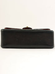 Circa 1985 Circle CC Turn Lock Chain Bag Mini Black