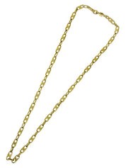 オーバルマカダムチェーンネックレス ゴールド