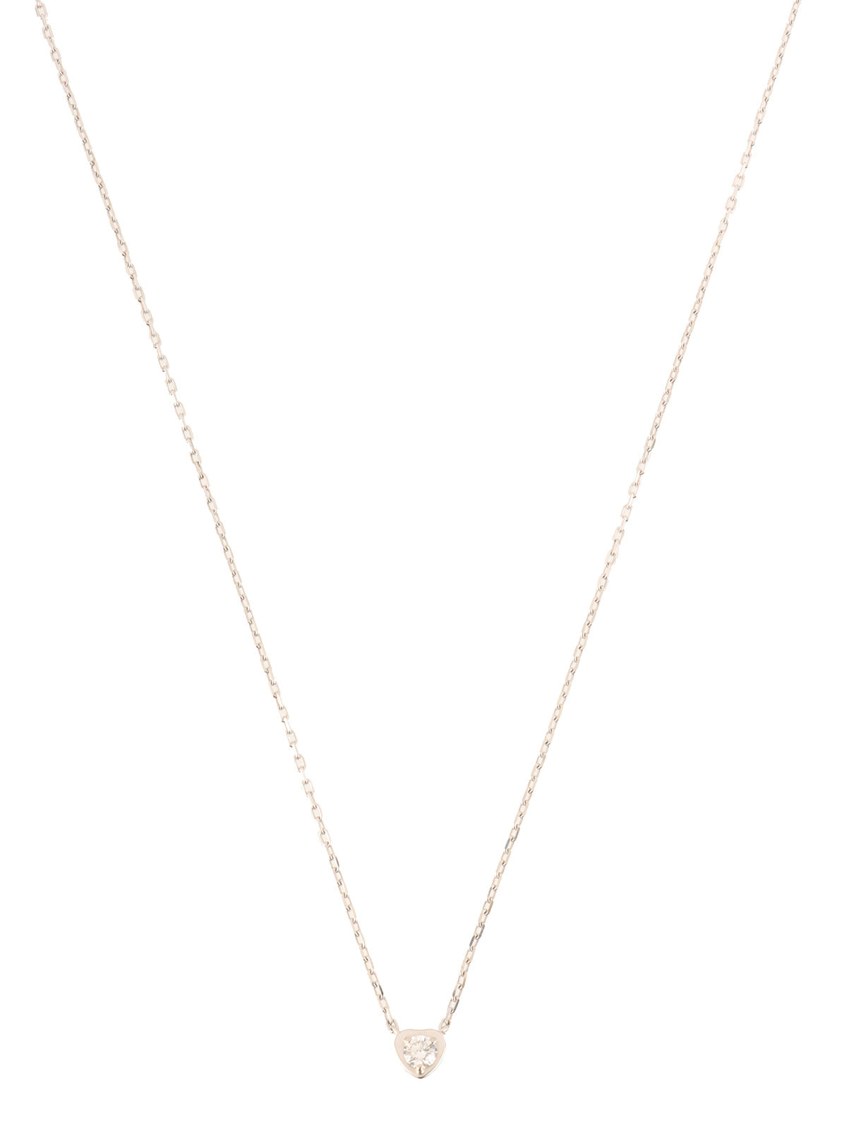 18K Diamants Legers Heart Necklace White Gold