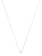 18K Diamants Legers Heart Necklace White Gold