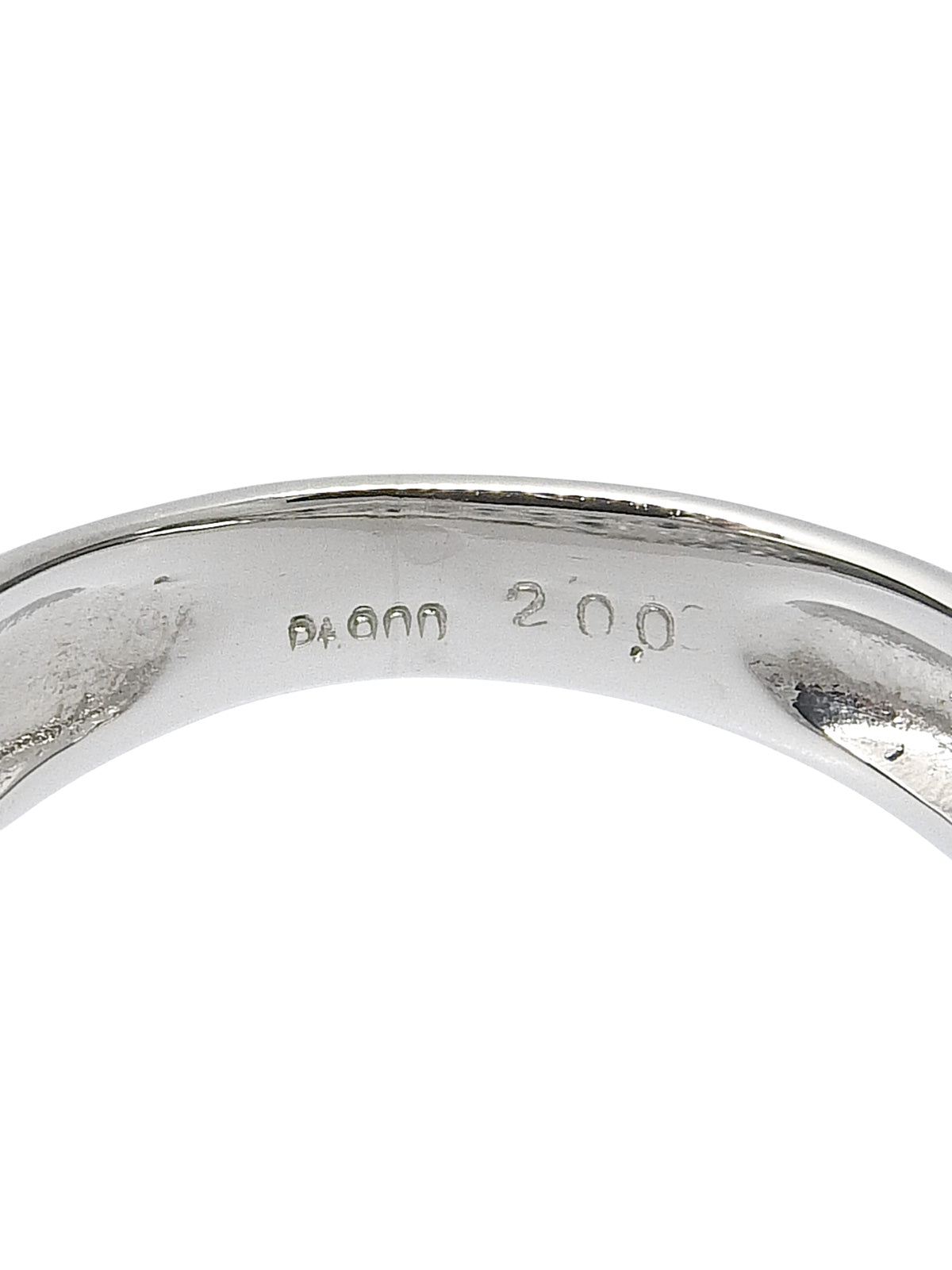 プラチナダイヤモンドデザインリング シルバー