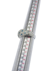 プラチナダイヤモンドデザインリング シルバー