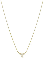 18K Gold Diamond Design Swing Necklace