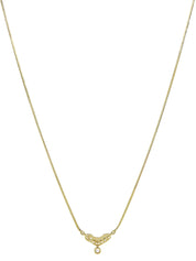 18K Gold Diamond Design Swing Necklace