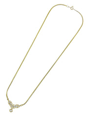 18K Gold Diamond Design Swing Necklace