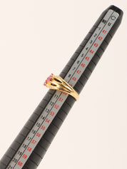 18Kルビーダイヤモンドリング ゴールド/ピンク