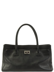 キャビアスキン2.55エグゼクティブトートバッグ ブラック