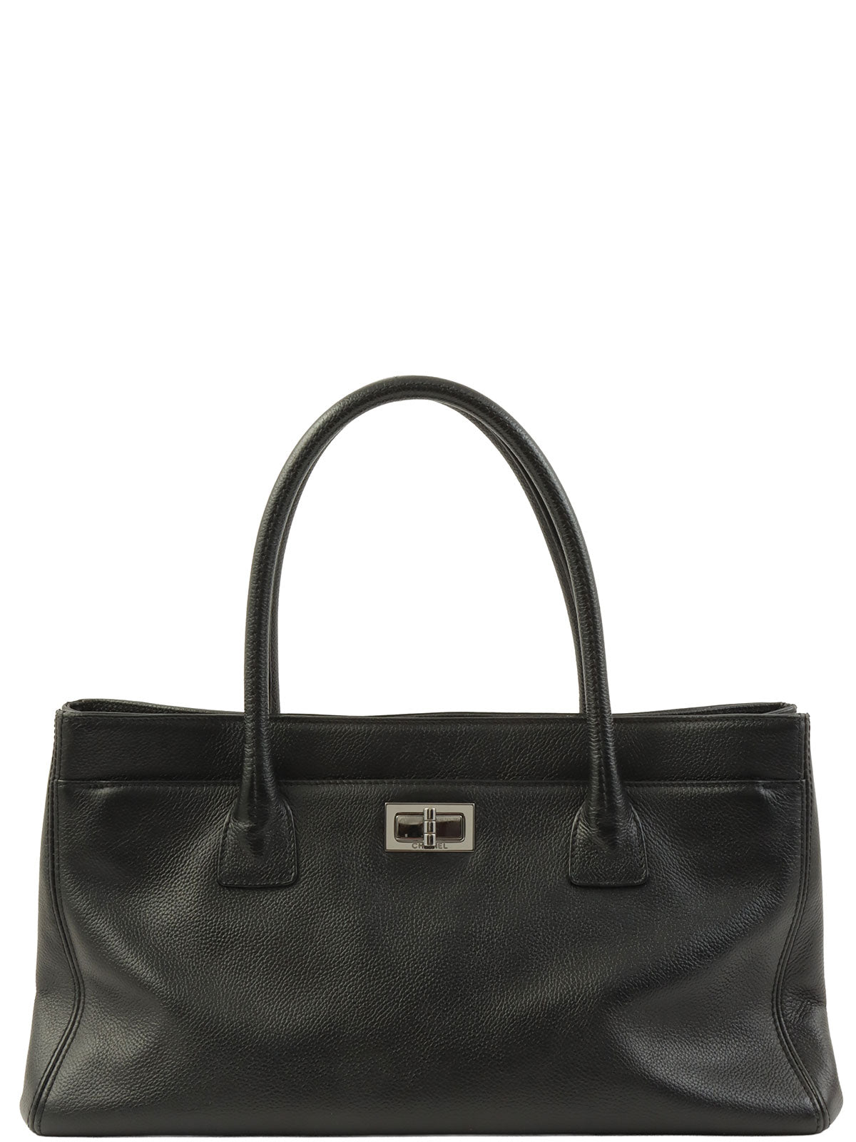 キャビアスキン2.55エグゼクティブトートバッグ ブラック