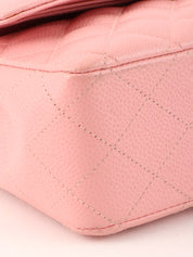 2003 Caviar Skin Classic Flap Chain Bag, 25cm, Pink