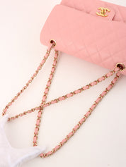 2003 Caviar Skin Classic Flap Chain Bag, 25cm, Pink