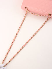 2003 Caviar Skin Classic Flap Chain Bag, 25cm, Pink