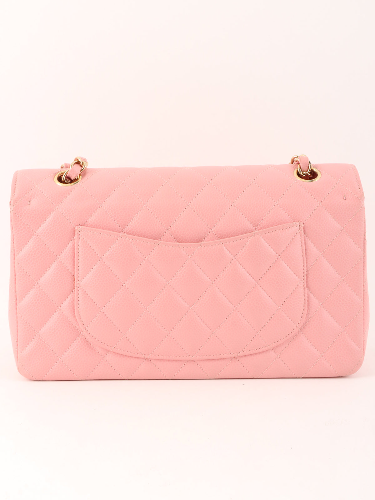 2003年頃製 キャビアスキンクラシックフラップチェーンバッグ25cm ピンク