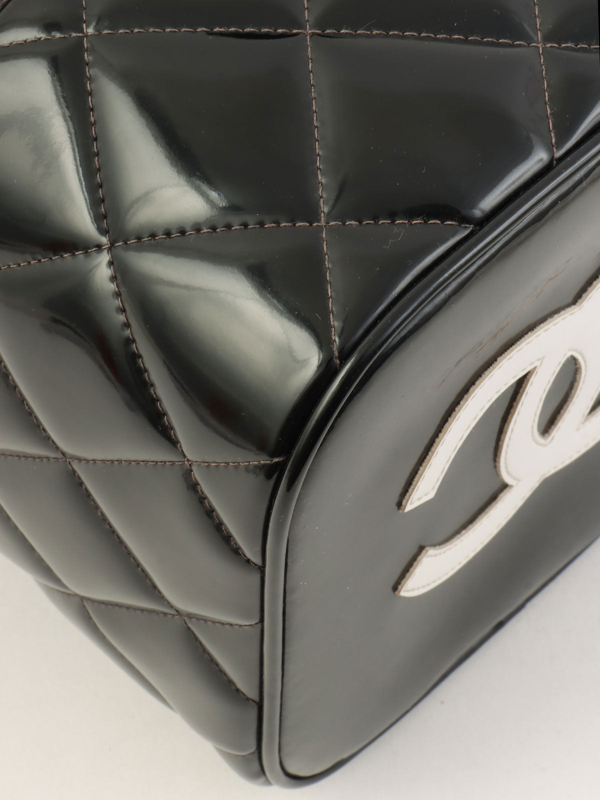 パテントCCターンロックバニティバッグ ブラック