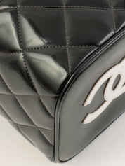 パテントCCターンロックバニティバッグ ブラック