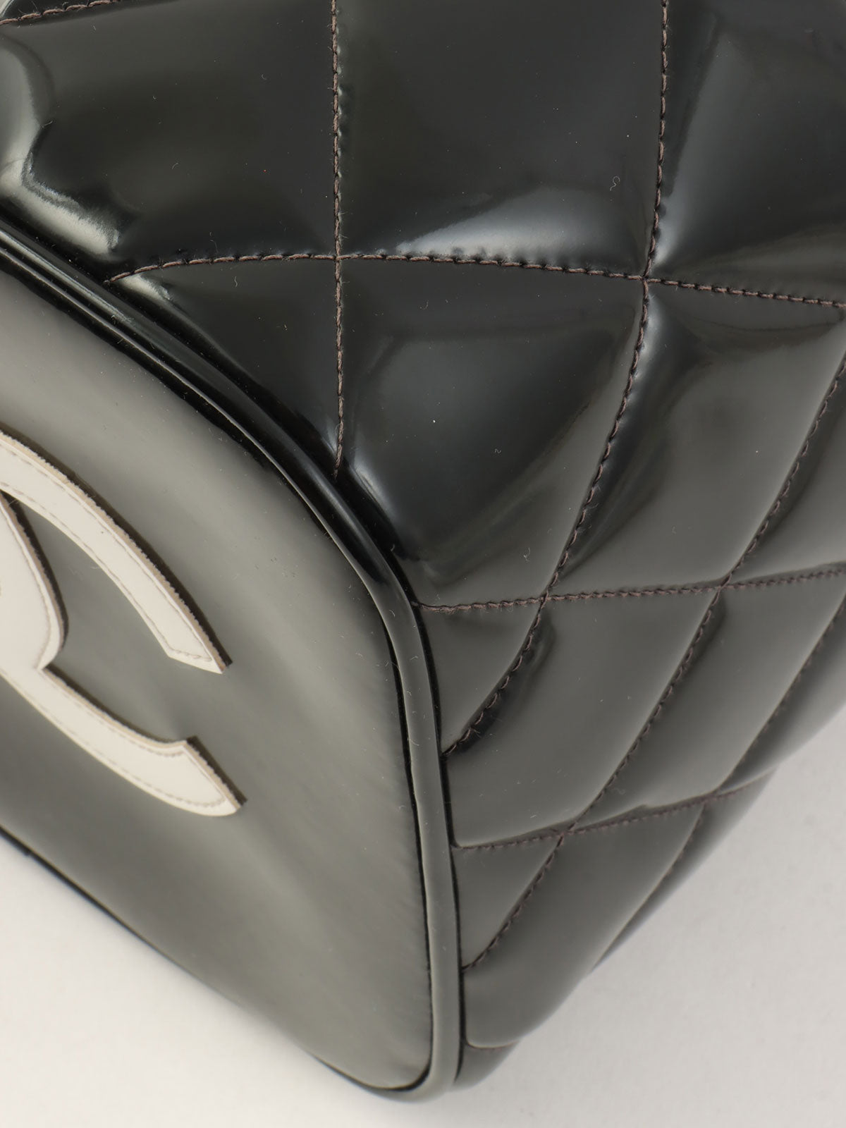 パテントCCターンロックバニティバッグ ブラック