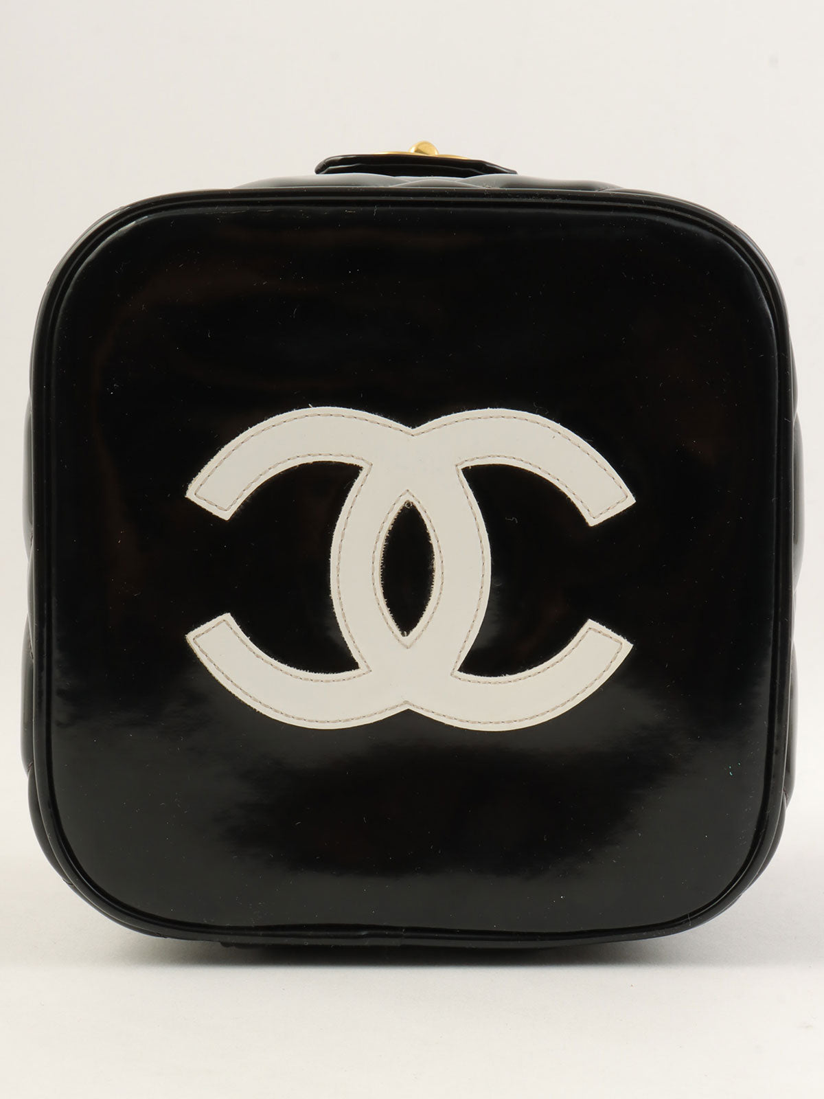 パテントCCターンロックバニティバッグ ブラック