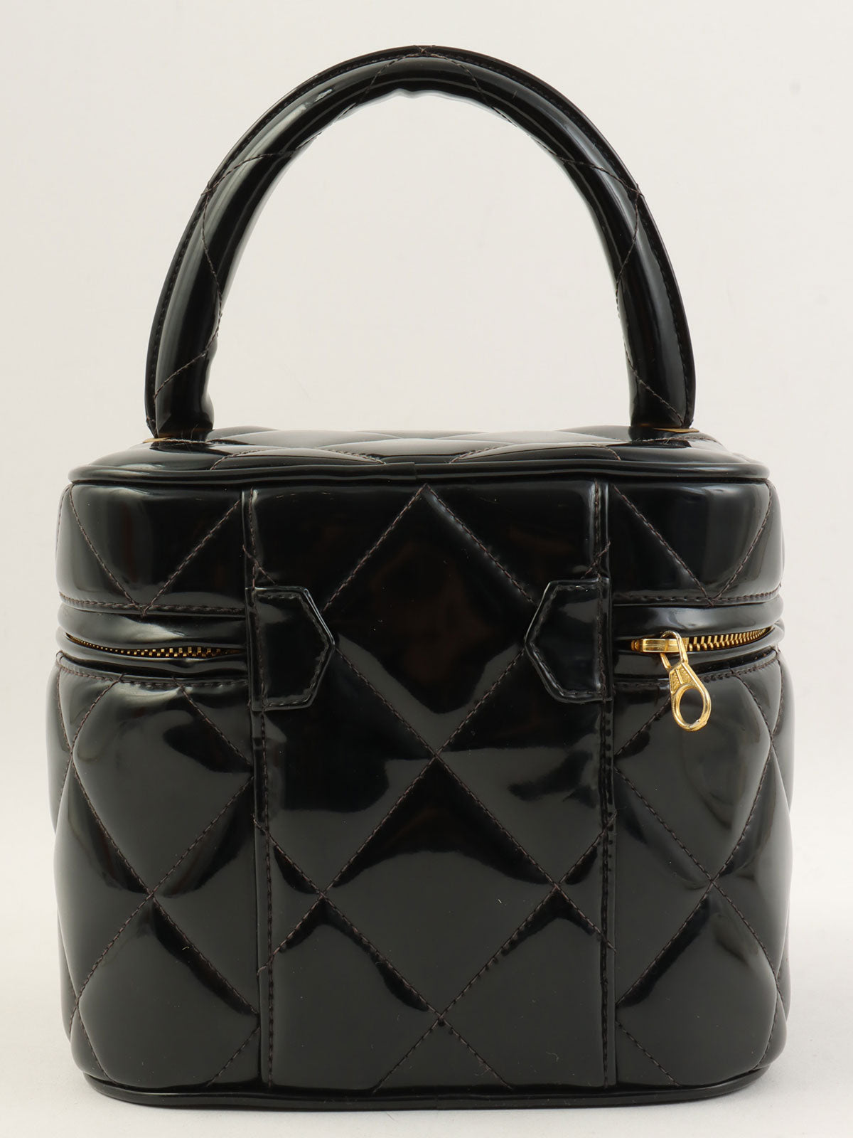 パテントCCターンロックバニティバッグ ブラック