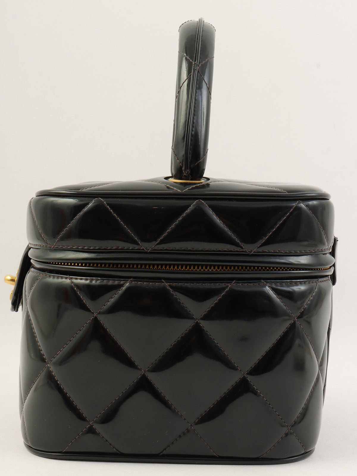 パテントCCターンロックバニティバッグ ブラック