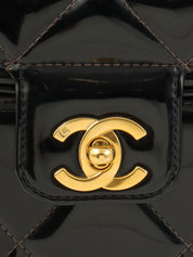 パテントCCターンロックバニティバッグ ブラック