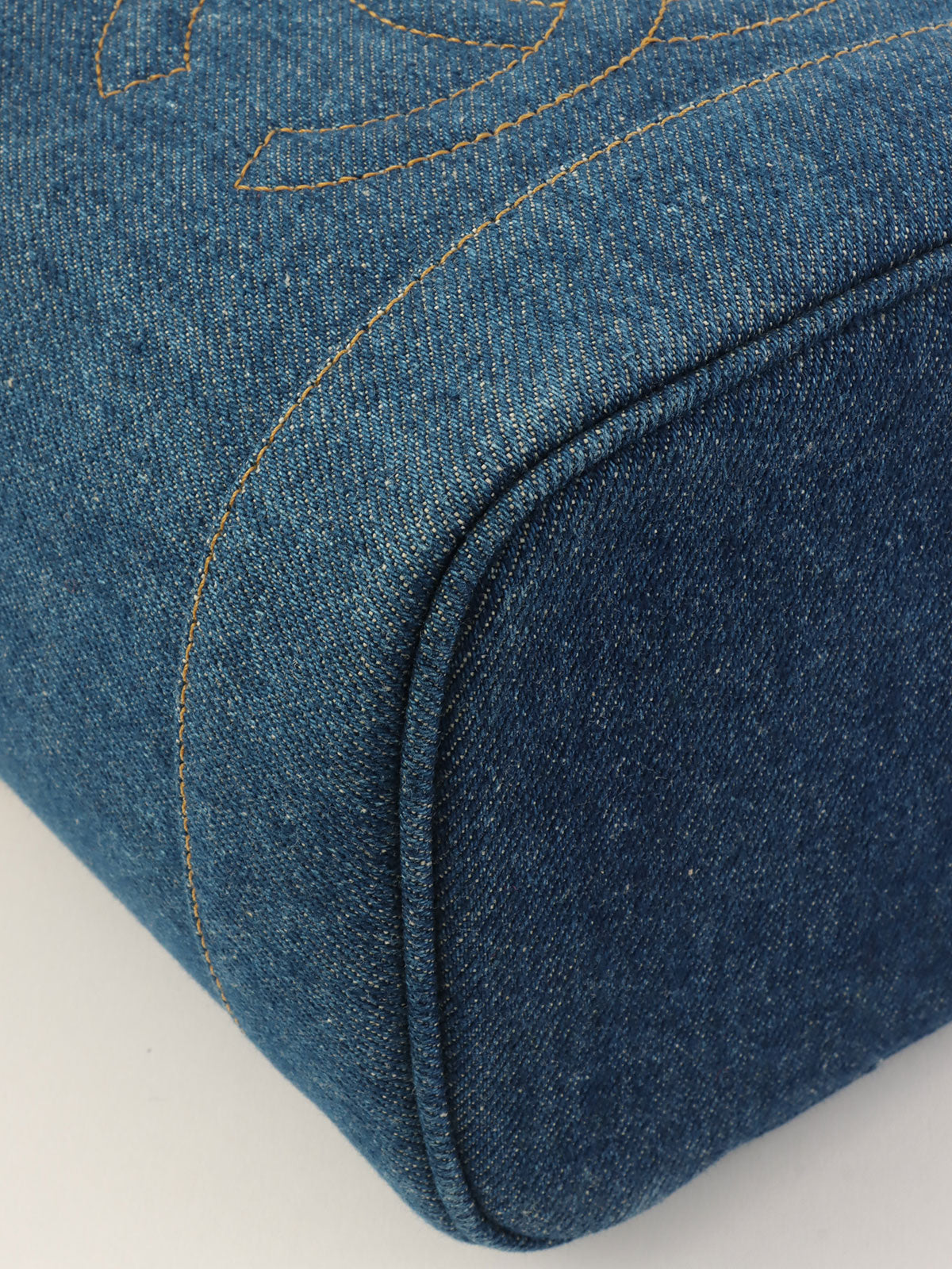 1997 Denim CC Mark Stitch Vanity Bag Indigo