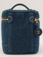 1997 Denim CC Mark Stitch Vanity Bag Indigo