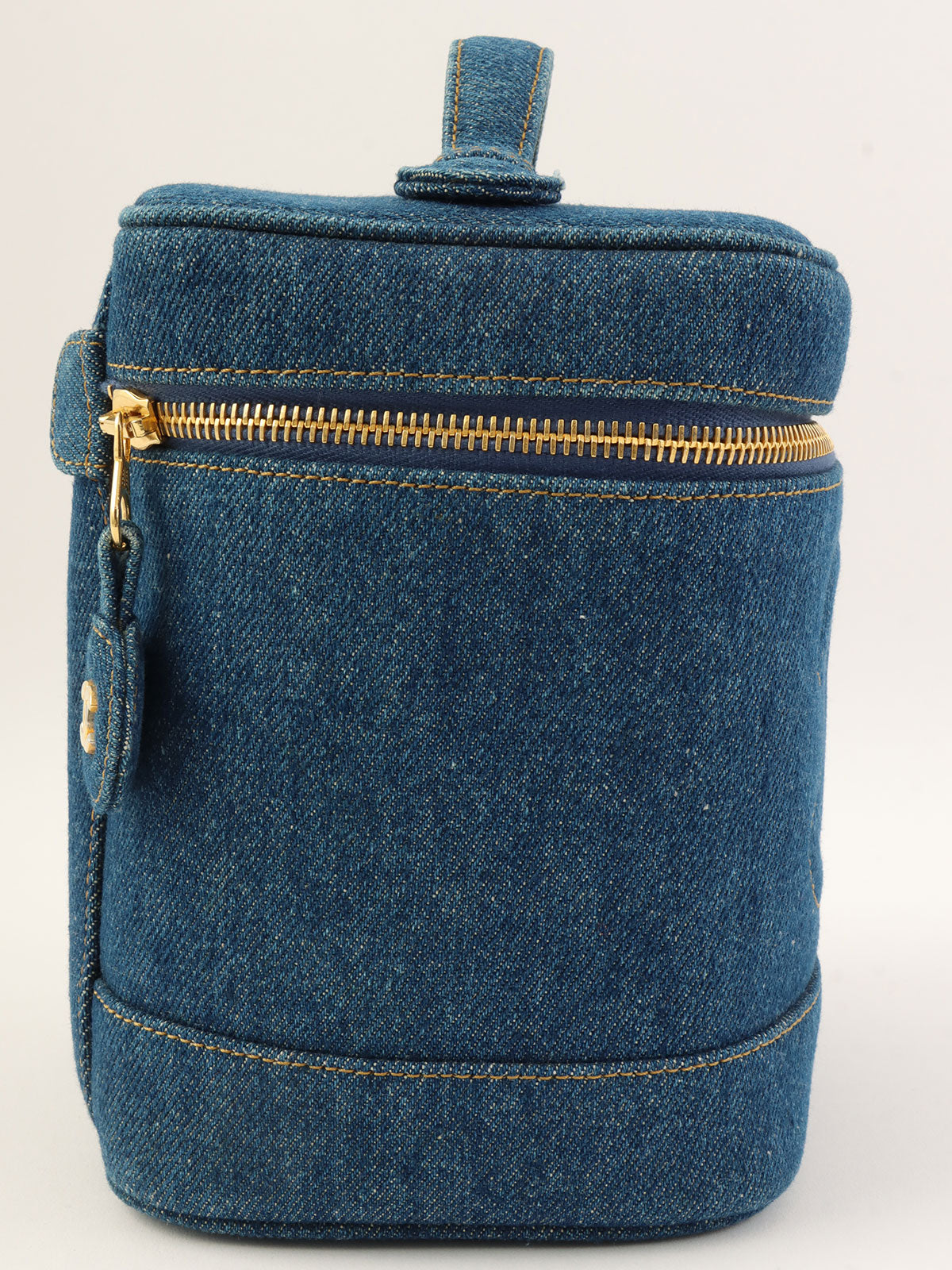 1997 Denim CC Mark Stitch Vanity Bag Indigo