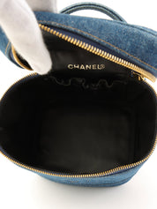 1997 Denim CC Mark Stitch Vanity Bag Indigo