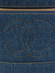 1997 Denim CC Mark Stitch Vanity Bag Indigo