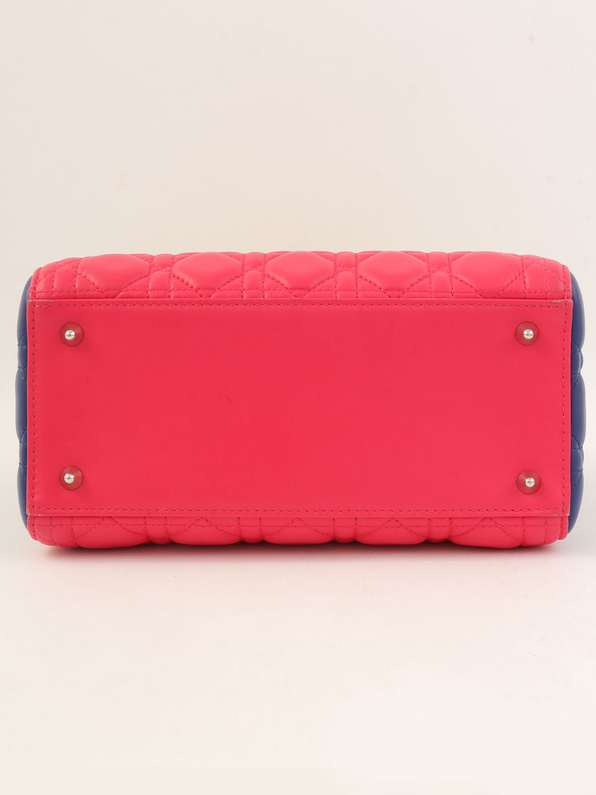 Lady Dior Cannage Stitch 两用包 M 粉色/青柠黄/蓝色