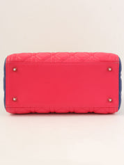 Lady Dior Cannage Stitch 两用包 M 粉色/青柠黄/蓝色