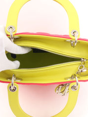 Lady Dior Cannage Stitch 两用包 M 粉色/青柠黄/蓝色