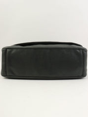 2009年頃製 キャビアスキンCCマークステッチチェーンワンショルダーバッグ ダークグレー