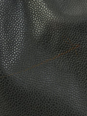 2009年頃製 キャビアスキンCCマークステッチチェーンワンショルダーバッグ ダークグレー