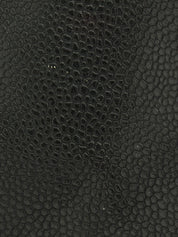 2009年頃製 キャビアスキンCCマークステッチチェーンワンショルダーバッグ ダークグレー