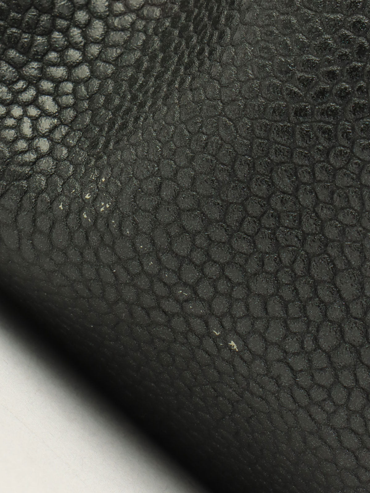 2009年頃製 キャビアスキンCCマークステッチチェーンワンショルダーバッグ ダークグレー