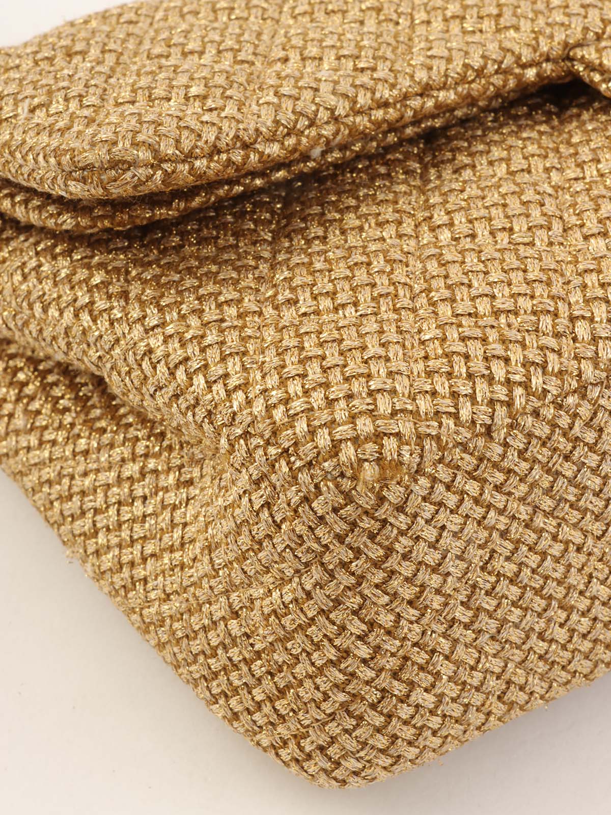 2014 Raffia Classic Flap Chain Bag 25cm Gold