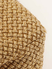 2014 Raffia Classic Flap Chain Bag 25cm Gold