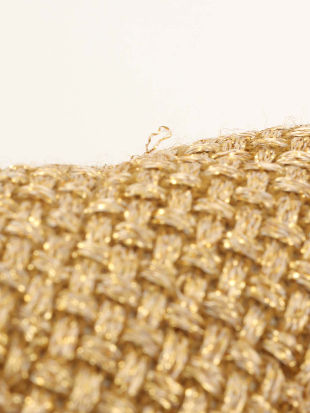 2014 Raffia Classic Flap Chain Bag 25cm Gold