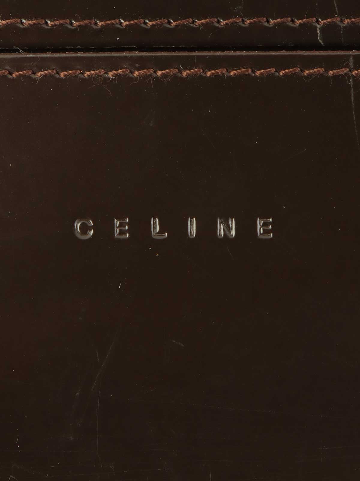 Harako C Macadam Pattern Long Wallet Beige/Brown