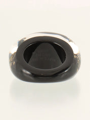 バーグアンクルージョンリング クリア/ブラック