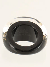 バーグアンクルージョンリング クリア/ブラック