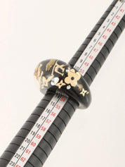 バーグアンクルージョンリング クリア/ブラック