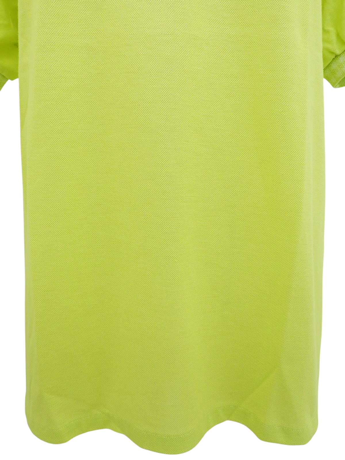 ロゴ刺繡ポロシャツ ライムグリーン