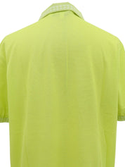 ロゴ刺繡ポロシャツ ライムグリーン