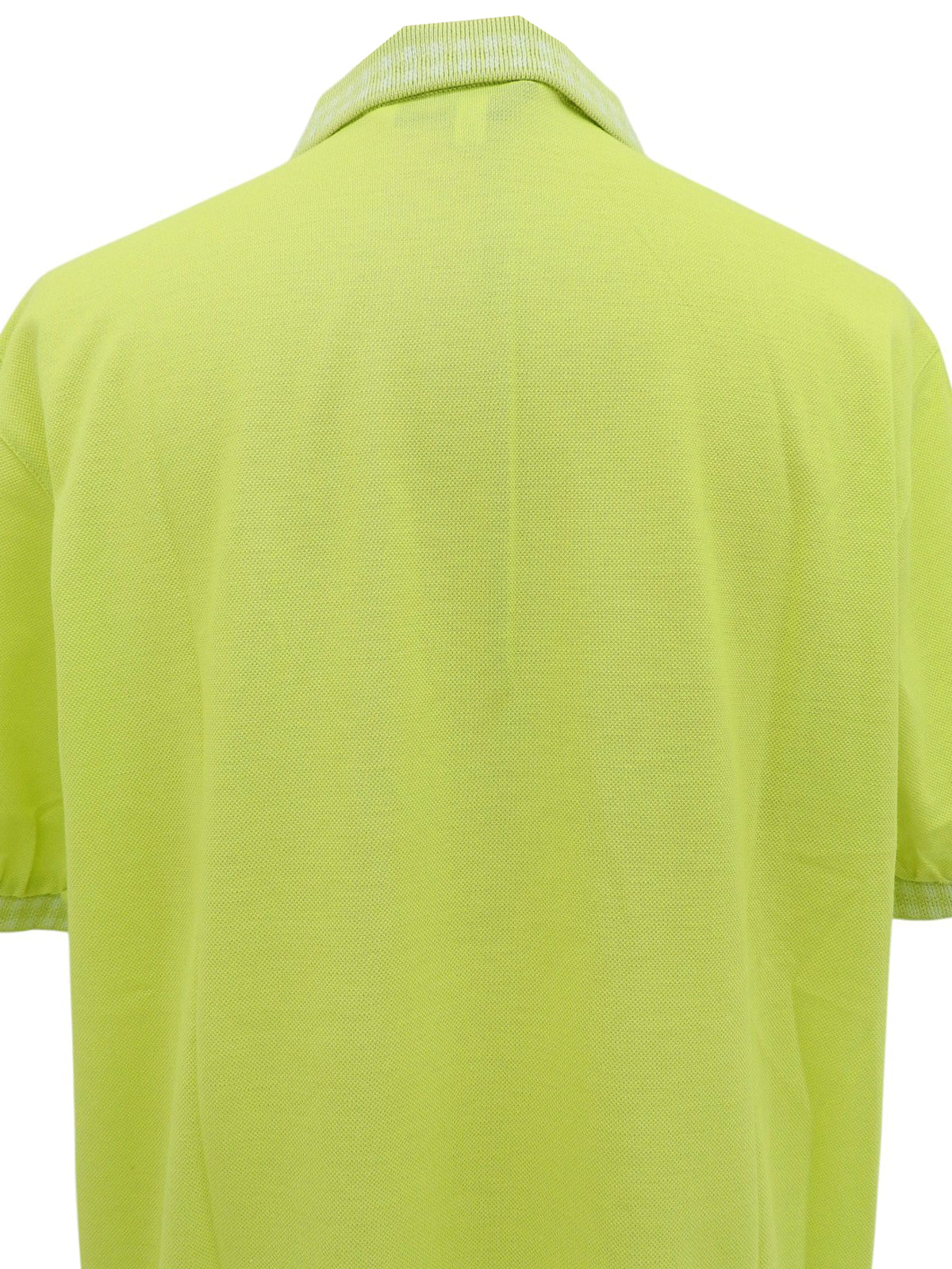 ロゴ刺ポロシャツ ライムグリーン