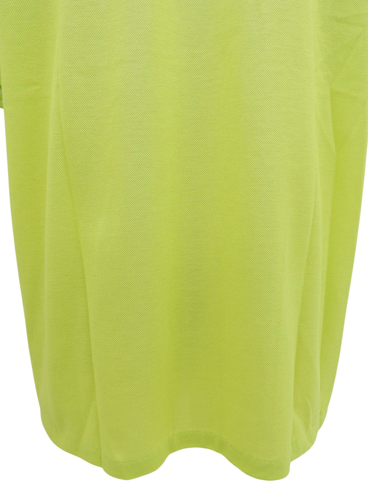 ロゴ刺繡ポロシャツ ライムグリーン