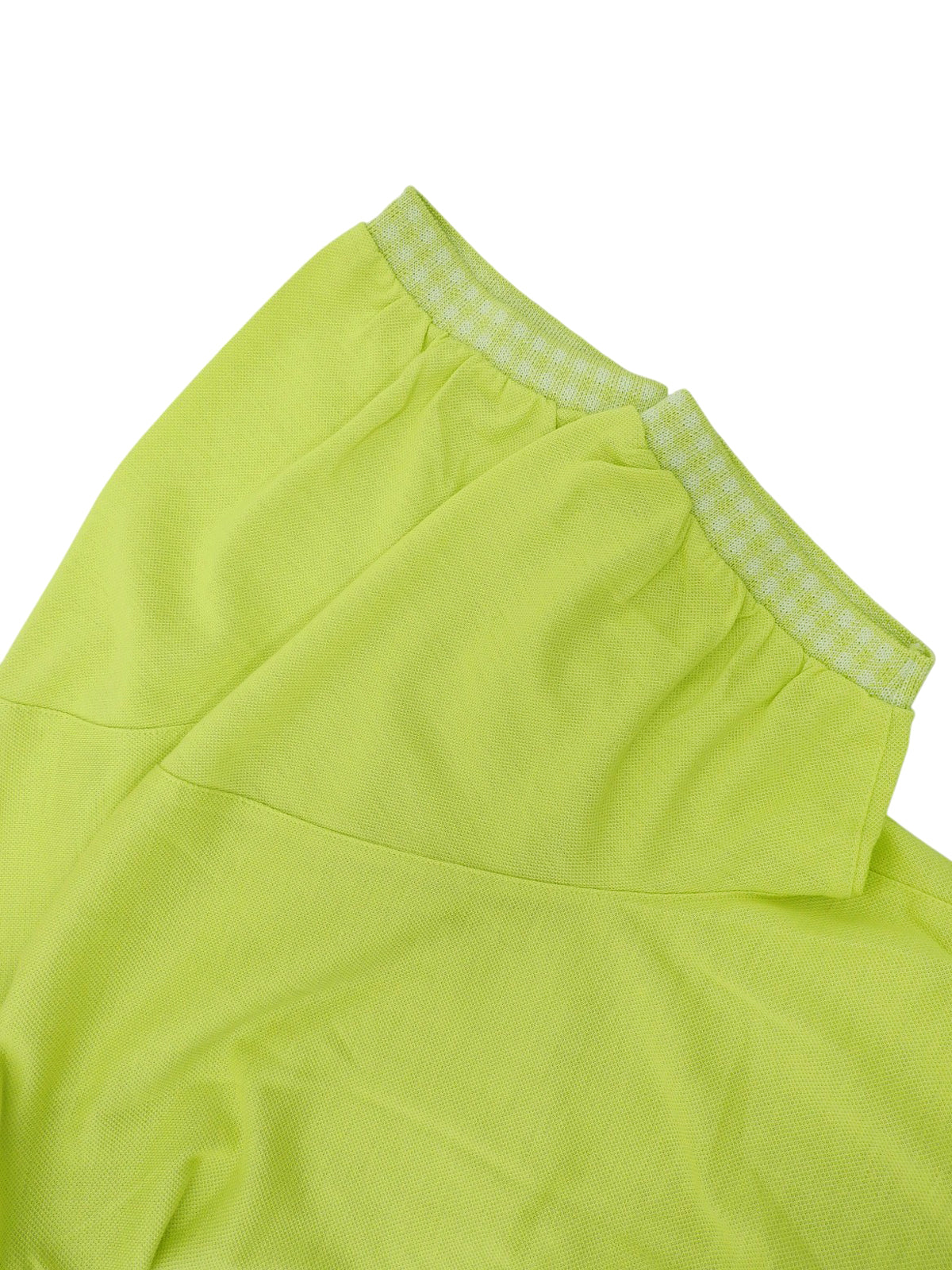 ロゴ刺繡ポロシャツ ライムグリーン