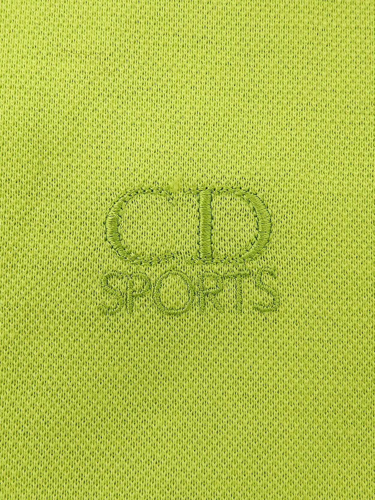 ロゴ刺繡ポロシャツ ライムグリーン