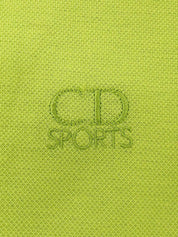 ロゴ刺繡ポロシャツ ライムグリーン